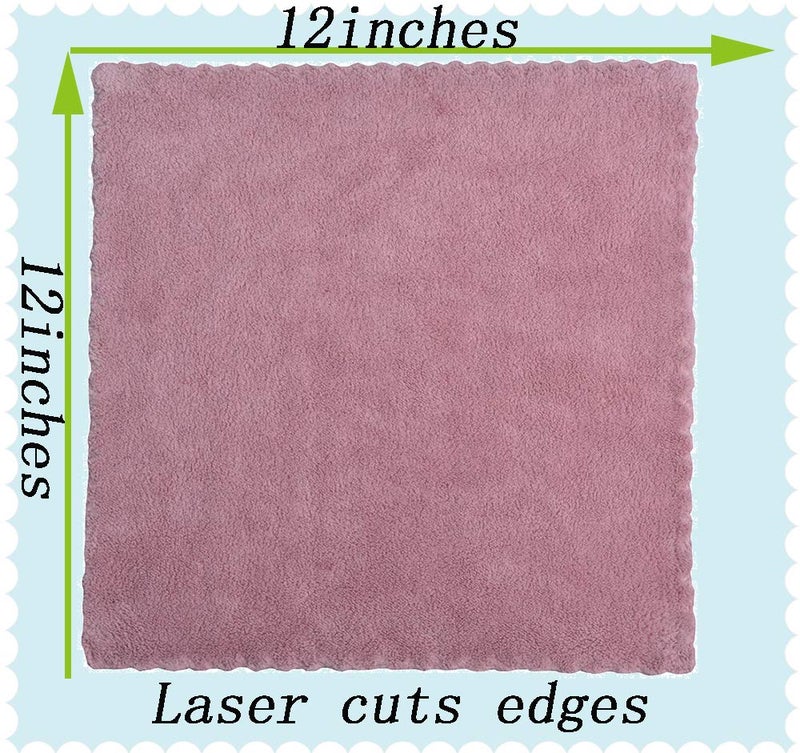 MAYOUTH Microfiber rag Bulk Multi-Functional for House Furniture Reusable Rags Kitchen Wipes Dish Cloths Absorbent and Fast Drying 6 Colors - Image 2